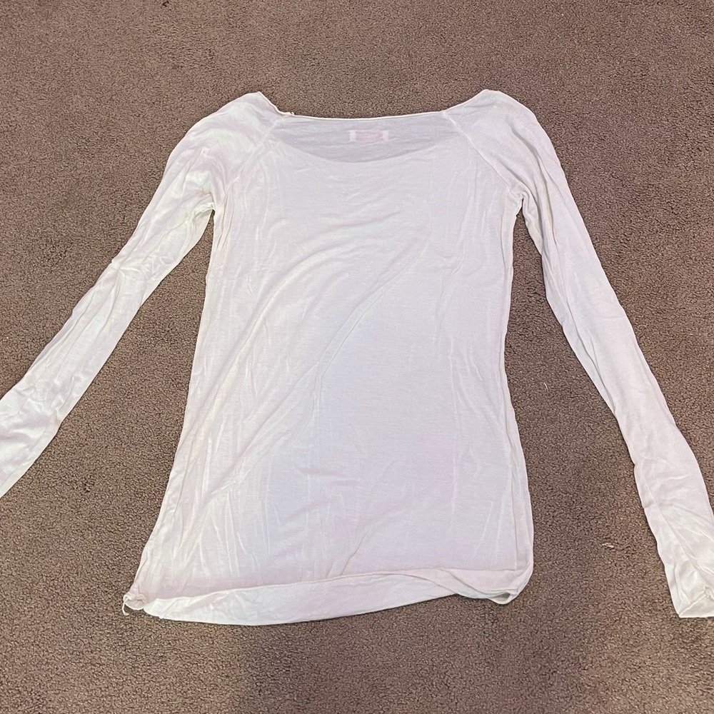 scandal white long sleeve tee